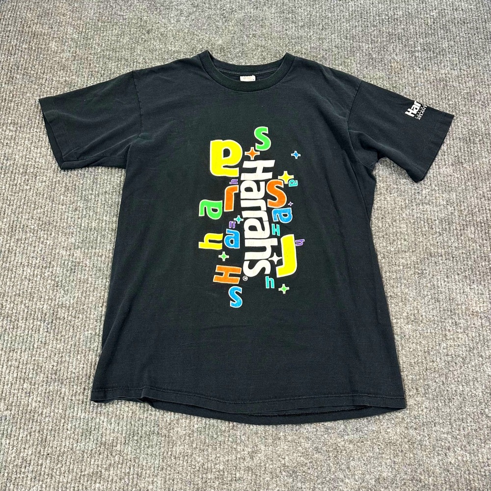 Vintage Harrahs T-Shirt Mens XL Casino Atlantic City USA Belton Single Stitch